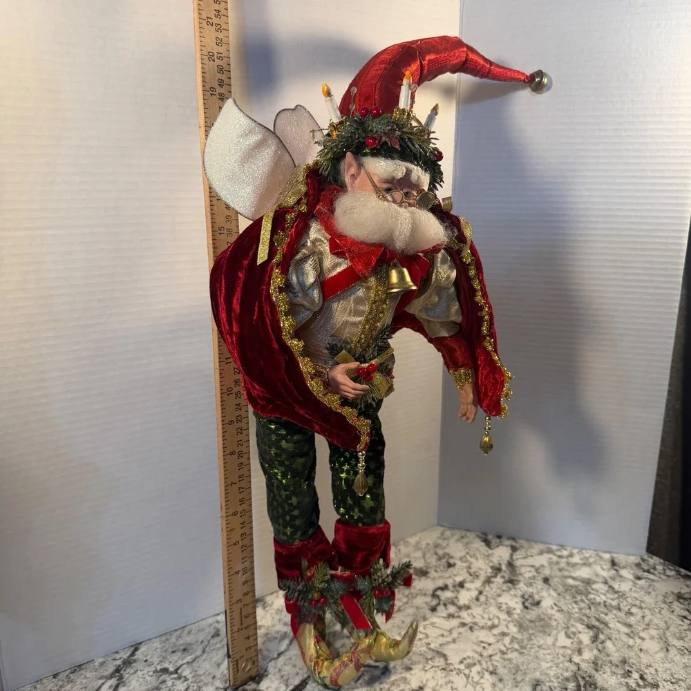 Mark Roberts Christmas Fairy Santa Limited Edition Posable Holiday Decor 21in
